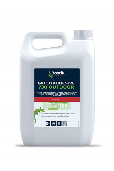 WOOD ADHESIVE 730 OUTDOOR - 5 ltr - udendørs trælim