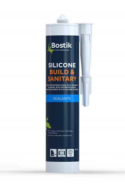 SILICONE BUILD & SANITARY - 0,3 ltr - Grå