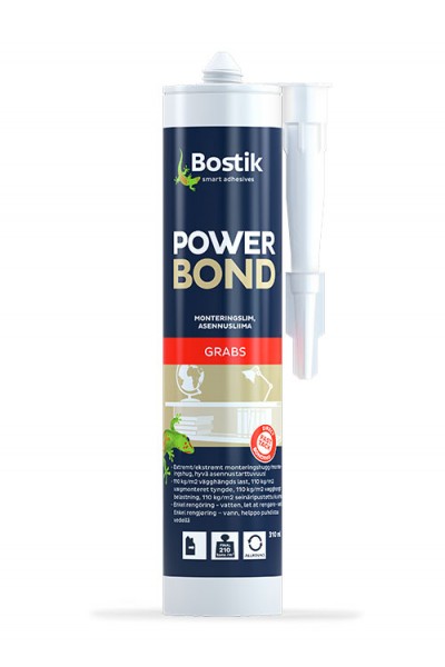 POWER BOND - 0,31 ltr - Natur  -  stærk indendørs lim